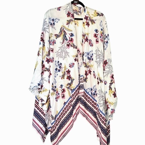 Sweaters - 112 Floral Kimono OSFM NEW